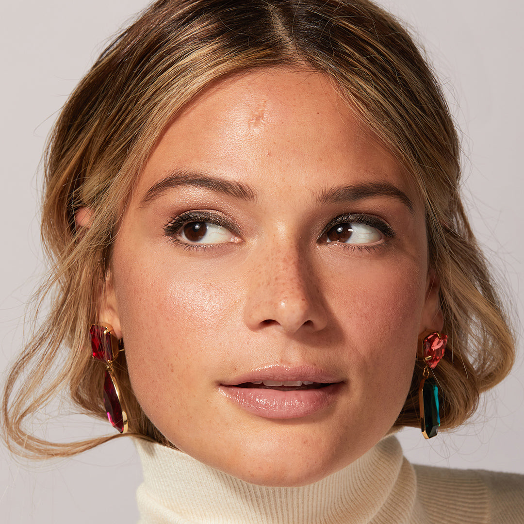 A woman wearing Jones Road Beauty's Just A Sec eyeshadow